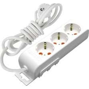 Mutlusan Rı-Tech 4lü 5mt AnahtarTopraklı Grup Priz (001 175 420002 05 00)