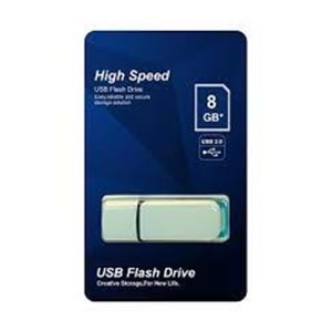 Elba 8GB Plastik Beyaz-Mavi 2,0 USB Flash Bellek