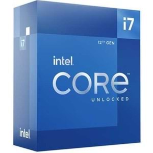 Intel Alder Lake Core i7 12700K 3,6Ghz 1700P 25Mb Box (Fansız) (125W) 12,Nesil Kutulu Box İşlemci