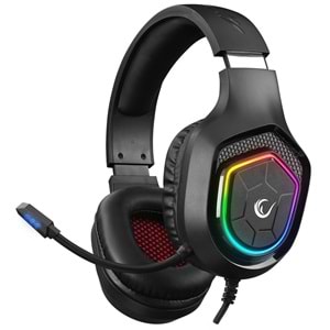 Rampage RM-K90 VECTOR Siyah RGB Led TYPE-C Gaming Mikrafonlu Oyuncu Kulaklığı