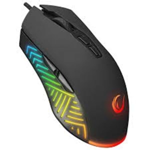 Rampage SMX-G68 SPEAR V2 FULL RGB 12800PDI Siyah Makrolu Gaming Oyuncu Mouse