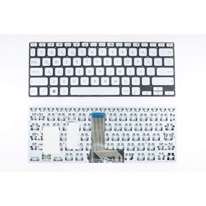 Retro NBKL0605S Asus X409F Uyumlu Gümüş Notebook Klavyesi