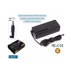 Sprange SR-L15 19V4.7A 4.8*1.7 Bullet 90W Hp Uyumlu Notebook Adaptörü