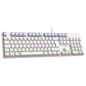 Everest KB-MK1 LUMOS Beyaz RGB Aydınlatmalı Red Switch Kablolu Mekanik Oyuncu Gaming Klavyesi