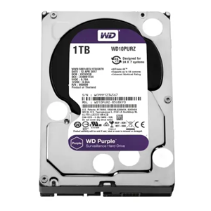 Western Digital 1TB 5400RPM 64MB SATA3 7/24 SATA3.0 Güvenlik Harddisk (WD10PURZ)