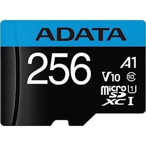 Adata Premier 256GB 100MB/s UHS-I Class10 Micro SD Hafıza Kart (AUSDX256GUICL10A1-RA1)
