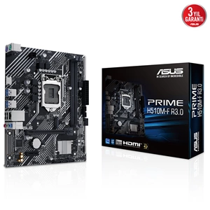 Asus Prime H510M-F R3.0 LGA1200 DDR4 3200MHZ M.2 NVME M-ATX Anakart