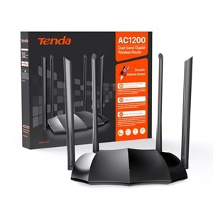 Tenda AC8 AC1200 3PORT 1200MBPS 2.4/5GHZ 4Anten Router