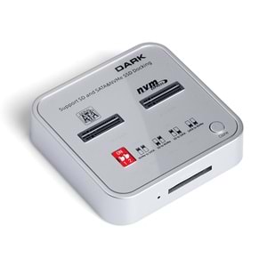 DARK DK-AC-DSDM2C USB3.2 M.2 NVME CLONE DOCKING