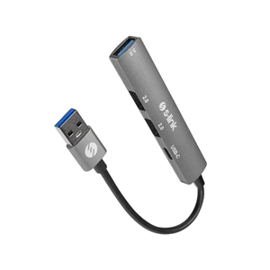 S-Link SW-U333 3*USB2.0 1*USB3.0 Metal USB Çoklayıcı Hub