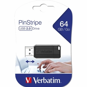 Verbatim 64GB USB2.0 NAND USB Flash Bellek (PINSTRIPE 49065)