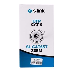 S-Link SL-CAT657 23AWG 305M UTP CAT6 İnternet Patch Kablo