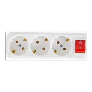 Almera 3Lü 3M Anahtarlı Topraklı Grup Priz (9230203)