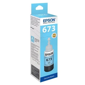 Epson T6735 Açık Mavi Şişe Orjinal Yazıcı Mürekkepi (Light Cyan T67354A)