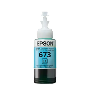 Epson T6735 Açık Mavi Şişe Orjinal Yazıcı Mürekkepi (Light Cyan T67354A)