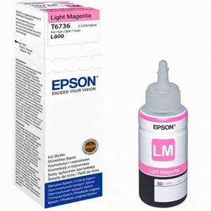 Epson T6736 Açık Kırmızı Şişe Orjinal Yazıcı Mürekkepi (Light Magenta T67364A)