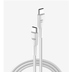 Linktech LCA-K609 TYPE-C to TYPE-C 5V 3A 2M 60W Şarj ve Data Kablosu