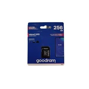 Goodram 256GB CLASS10 UHS-I U1 Micro SD Hafıza Kartı (MSD-M1AA-2560R12-256GB)