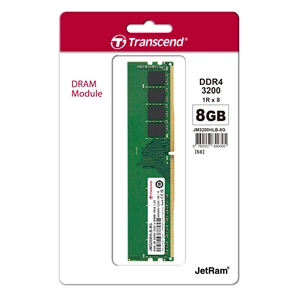 Transcend 8GB 3200MHZ DDR4 1.2V U-DIMM Masaüstü Bellek Ram (JM3200HLB-8G)