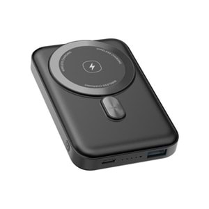Snapron SNP-3004 10000MAH 15W 5V 3A Magsafe Kablosuz Hızlı Şarj Destekli Siyah Powerbank