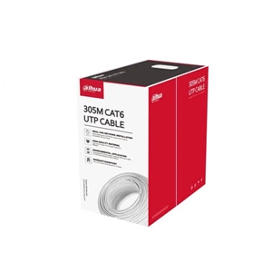 Dahua DH-PFM923I-6UN-C 305M CAT6 23AWG 0.53MM Halojen Free %100 Saf Bakır Yanmaz Beyaz Patch Kablo