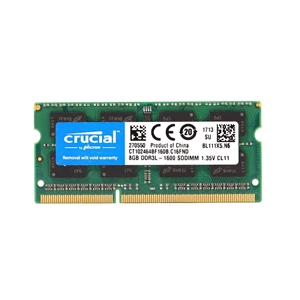Crucial 8GB DDR3 1600MHZ 1.35V CL11 SODIMM Notebook Bellek Ram (CT102464BF160B.M16FP)