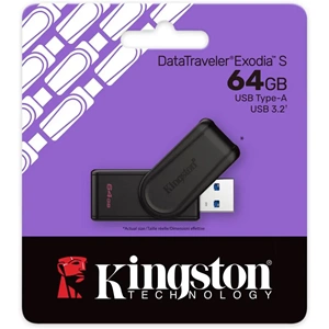 Kingston DataTraveler Exodia S 64GB USB3.2 USB Flash Bellek (DTXS/64GB)