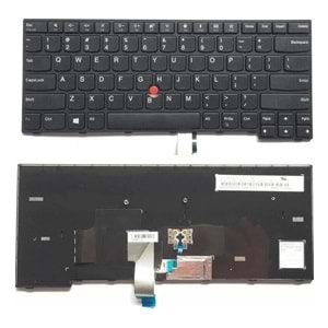 Retro NBKL849V2 ThinkPad E470 Uyumlu Siyah Notebook Klavyesi