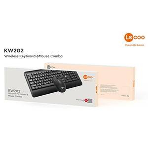 Lenovo Lecoo KW202 Kablosuz Türkçe Q Siyah Klavye ve Mouse Set
