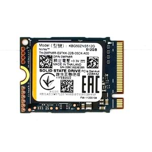 Kioxia BG5 256GB GEN4 3400/1900MB/S 2230 Nvme M.2 SSD (KBG50ZNS256G) (KUTUSUZ)