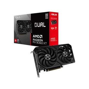 Asus Dual Radeon RX9060XT 16GB 128BIT GDDR6 2xDP 1xHDMI Ekran Kartı (DUAL-RX9060XT-16G)