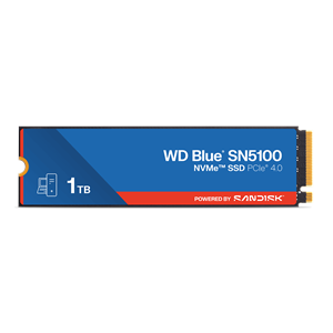 Western Digital Blue SN5100 1TB GEN4 7100/6700MB/S NVME M.2 2280 SSD Disk (Sandisk WDS100T5B0E-00CPE0)
