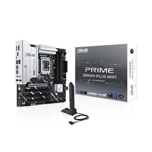 Asus Prime Z890M-PLUS WIFI LGA1851 DDR5 8400MHZ(OC) Wi-Fi7 mATX Anakart