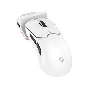 Gameagle Tracker Pro 2.4GHZ/Bluetooth 12000DPI 69GR 1K HZ Dock Şarj İstasyonlu Kablosuz RGB Gaming Beyaz Oyuncu Mouse