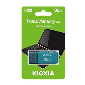 Kioxia TransMemory U202 32GB USB2.0 Mavi USB Flash Bellek (LU202L032GG4)