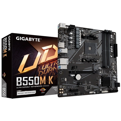 Gigabyte B550M K AMD B550 4733 MHz (OC) DDR4 Soket AM4 mATX Anakart