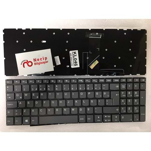 Retro NBKL046 Lenovo Ideapad 320-15ISK Uyumlu Siyah Notebook Klavyesi