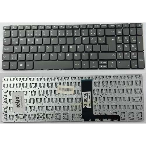 Retro NBKL046 Lenovo Ideapad 320-15ISK Uyumlu Siyah Notebook Klavyesi