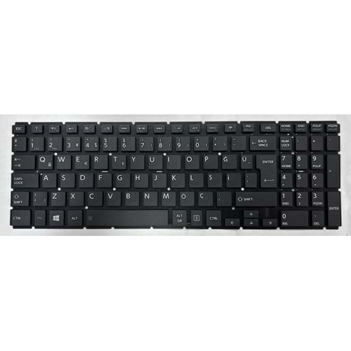 Retro NBKL893 Toshiba Satellite L50-B Uyumlu Notebook Klavyesi - Siyah - TR