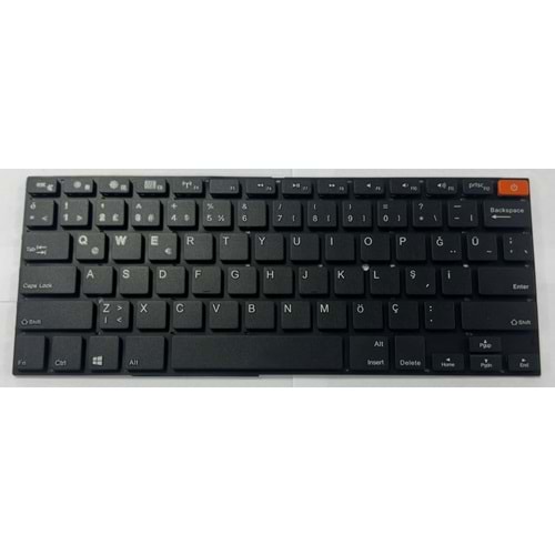 Retro NBKL865 Casper Nirvana CGA, C16 Uyumlu Notebook Klavyesi -Siyah -TR