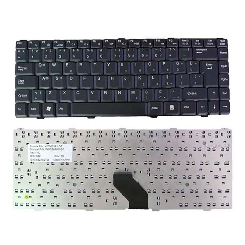 Retro NBKL437 Casper TW3,TW7 Uyumlu Notebook Klavyesi - TR