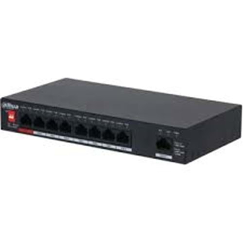 Dahua PFS3009-8ET1GT-96 8Port PoE + 1Port Uplink 96W Yönetilemez Switch