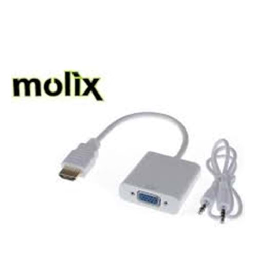 Molix MX-1240 HDMI to VGA 0,10Mt Çevirici