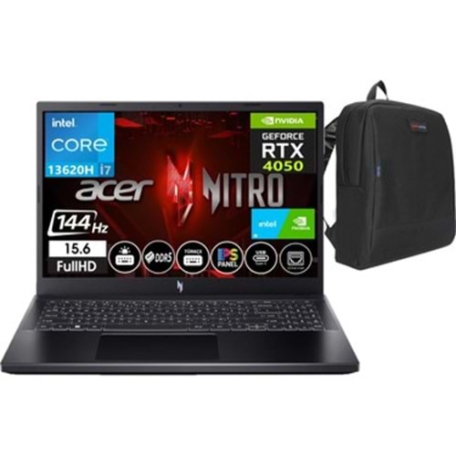Acer Nitro İ7-13620H 32GB DDR5 512GB Nvme RTX4050 6GB 15,6