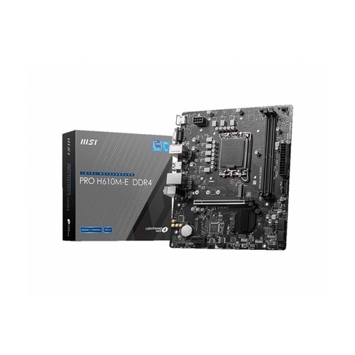 MSI PRO H610M-S DDR4 3200MHZ 1700P PCI-E 4.0 M-ATX ANAKART