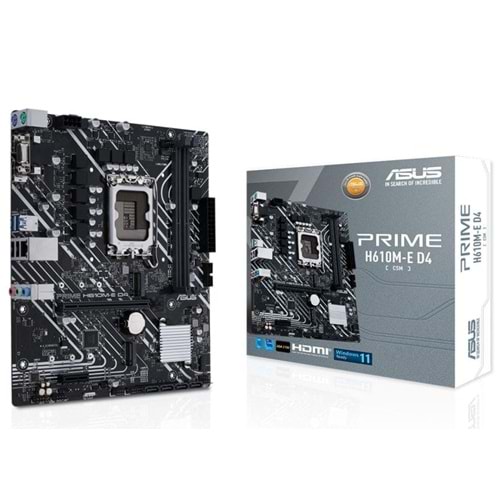 Asus Prime H610M-E D4-CSM DDR4 1700P USB3.2 3200MT/s mATX Anakart
