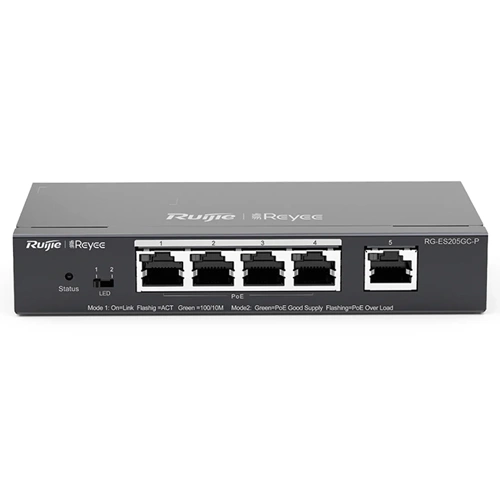 Ruijie Reyee RG-ES205GC 5PORT 10/100/1000 Gigabit Yönetilebilir Switch