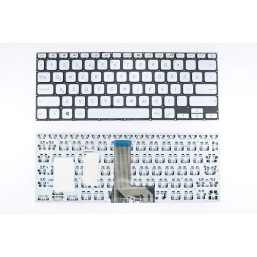 Retro NBKL0605S Asus X409F Uyumlu Gümüş Notebook Klavyesi