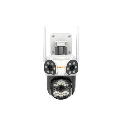 Avenir AV-S333 9MP 3Kameralı WI-FI PTZ 4K Güvenlik Kamerası