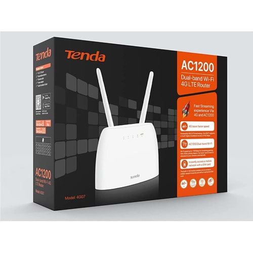 TENDA 4G07 AC1200 Dual-band Wi-Fi 4G LTE Router